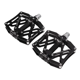 VGEBY Mountain Bike Pedal VGEBY Bike Pedals, Aluminum Alloy Pedal CNC Machining Bicycle Pedals with Bearing for Mountain Road Bike Black Bicycles And Spare Parts