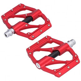 VGEBY Spares VGEBY Mountain Bike Pedals Anti‑Slide Widen High Speed Bearing Bike Pedals Bicycle Pedal(red)