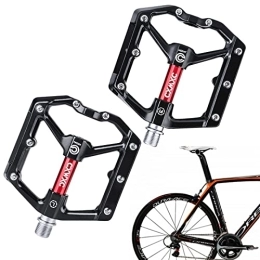 Voiakiu 5 Pcs Pedal for Mountain Bike - Non-Slip Mountain Bike Pedals - Road Bicycle Flat Pedals with Anti-Skid Pins, Universal Platform Pedal for Road Bikes Cycle-Cross Bikes