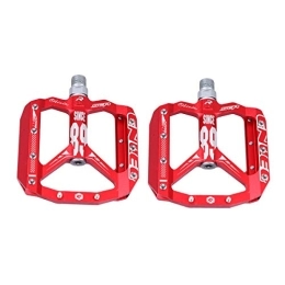 VORCOOL Mountain Bike Pedal VORCOOL Bicycle Accessories 1 Pair of Universal Mountain Bike Pedal Pedal Non- Slip Platform Flat Pedal (Red)