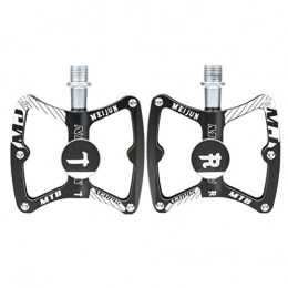 Vosarea 1 Pair Bicycle Pedals Mountain Bike Pedals for Mountain Cycling Road Foldable Bicycles (Black)