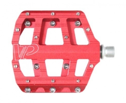 VP Components Mountain Bike Pedal VP Components Vice Downhill or Freeride Pedals (Pack of 2) (9 / 16-Inch, Red)