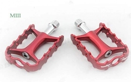 WANGDANA Spares WANGDANA Du Sealed Bearing Mtb Pedal For Mountain Bicycle 228G Bicycle Pedal Bicycle Accessories Red