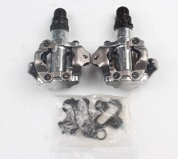 WANGDANA Spares WANGDANA Mtb Mountain Bicycle Bike Aluminum Self-Locking Clipless Pedals With Spd Cleats 2 Colors Silver