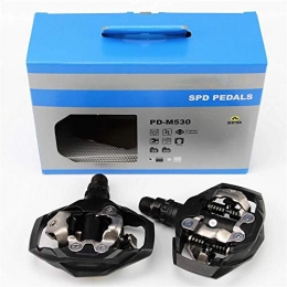 WANGDANA Mountain Bike Pedal WANGDANA Pd-M530 Spd Pedal Mtb Mountain Xc Clip-Free Bicycle, Including Sm-Sh51 Anti-Skid Nail, Is Very Suitable For Cross-Country And Mountain Bicycle Travel Pedals, M530
