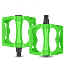 WANGLXFC Mountain Bike Pedal WANGLXFC Durable Mountain Bike Pedals, Antiskid Durable Bicycle Cycling Pedals, Ultra Strong Bicycle Pedals, for BMX MTB Road Bicycle Cozy, Green