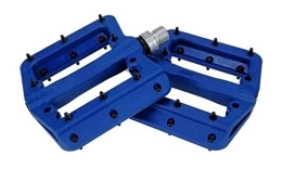 WangQianNan Spares WangQianNan Foot pedal Mountain Bike Pedal MTB Pedals BMX Bicycle Flat Pedals Nylon MTB Cycling Sports Ultralight Accessories Bicycle replacement pedals (Color : Blue)