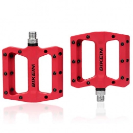 Wangze99 Mountain Bike Pedal Wangze99 Pedal Mountain Bike 14mm Universal Thread Pedal Anti-skid Bearing Pedal Bicycle Accessories (color : Red)