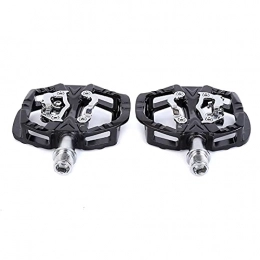 WanuigH Spares WanuigH Bike Pedals Cycling Road Bike MTB Clipless Pedals Self-locking Pedals Compatible Pedals Bike Platform Mountain Wide (Color : Black, Size : 8.85x9.4cm)