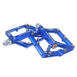WE-WHLL Spares WE-WHLL Lightweight Universal Mountain Bike Pedals for BMX Road MTB Bicycle Wide 4 bearings Riding Pedal-Blue