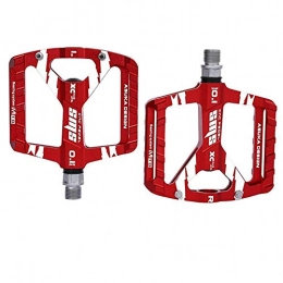 weichuang Spares weichuang Bicycle pedal Bicycle Pedals Aluminum Pedals for Bicycle Non-Slip Wear-Resistant MTB Pedal for Bike MTB Bike Components Mountain bike pedal (Color : Red)