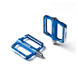 WENYOG Spares WENYOG Bike Pedals Mountain Bike Pedals Platform Bicycle Flat Alloy Pedals 9 / 16" Pedals Non-Slip Alloy Flat Pedals (Color : A006 Blue)