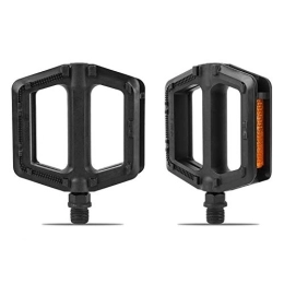 WENYOG Spares WENYOG Bike Pedals MTB Road Bike Pedals Bicycle Pedal Cycling Mountain Bike Foot Plat Anti-slip 9''16 Standard Universal 1 Pair Pedals 06 (Color : Black)