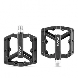WENYOG Spares WENYOG Bike Pedals Ultralight Flat MTB Pedals Nylon Bicycle Pedal Mountain Bike Platform Pedals 3 Sealed Bearings Cycling Pedals For Bicycle 06 (Color : Black)