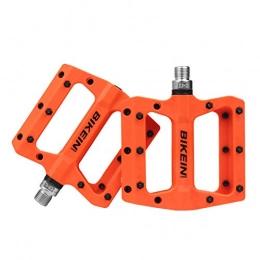 WFEI Mountain Bike Pedal WFEI Bicycle Pedals Nylon Fiber Ultra-Light Mountain Bike Pedal Fat Platform Pedals Road Bike Bearing Pedals Cycling Parts 4 Colors, Orange