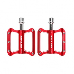 WFEI Spares WFEI Mountain Bike Pedals Ultralight Pedal MTB Bike Racing Bicycle Pedals Big Foot Anti-Slip Road Bike Sealed Bearing Pedals Bicycle Parts, Red