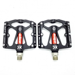Willyn Spares Willyn 3 Bearings Lightweight MTB CNC Mountain Cycling Bike Pedals JT32&33 (black with red)