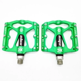 Willyn Spares Willyn 3 Bearings Lightweight MTB CNC Mountain Cycling Bike Pedals JT32&33 (green with black)