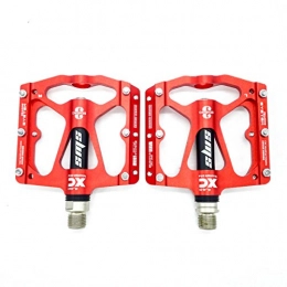 Willyn Spares Willyn 3 Bearings Lightweight MTB CNC Mountain Cycling Bike Pedals JT32&33 (red with black)