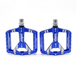Willyn Spares Willyn Evetin Ultralight Mountain Bike Pedals, Bicycle Pedals with 9 / 16 Inches, CNC Aluminium Non-Slip Trekking Pedal, MTB Road Bike Pedals for All Bike Types 34, blue
