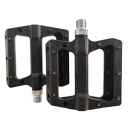 wisoolkic Spares wisoolkic Pack of 2 Pedals Nylon Non- Mountain Bike Pedal Sealed Cycling Biking Riding Foot Platform Cleat, Black