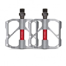 WJH Spares WJH Bicycle Pedals, Mountain Bike Clip-on Pedals 9 / 16 Inches Adjustable for Mountain Bike Design with Aluminum Alloy to Increase the Palin Bearing, Including Installation Tools, Chrome