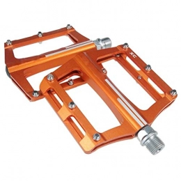WMMDM Spares WMMDM Alloy Flat-Platform Pedals For Cycling Mountain MTB BMX Bike Bicycle Bearing 9 / 16 Inch (Color : Orange)