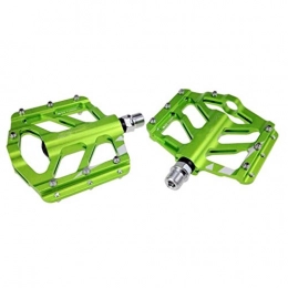 WMMDM Spares WMMDM Bicycle Aluminum BMX MTB Flat-Platform Pedals 9 / 16 inch Bike Pedals For Mountain And Road (Color : Green)