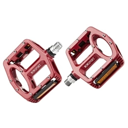 wowsport Spares WOWSPORT Mountain Bike Pedals MTB Pedals Flat Pedals Aluminum 9 / 16 Sealed Bearing with Reflectors for BMX MTB 9 / 16 Bike