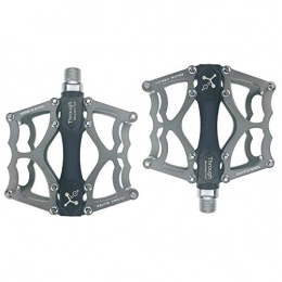 WSBBQ Spares WSBBQ Bike Bicycle Pedals, Light Aluminum Alloy Casting Body, 2DU Sealed Bearing Pedal for 9 / 16 MTB BMX Road Mountain Bike Cycle, Silver
