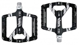 WSGYX Mountain Bike Pedal WSGYX 1 Pair Ultra-Light Bicycle MTB Road Mountain Bike Pedals Aluminum Alloy Anti-Slip Universal Bicycle Pedals for Bike Accessories Bike Pedals (Color : Black)