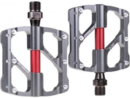 WSGYX Mountain Bike Pedal WSGYX Bike Pedal 3 Bearings Anti-slip Ultralight MTB Mountain Bike Pedal Sealed Bearing Pedals Bicycle Accessories Bike Pedals (Color : B 262 gray)