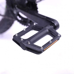WSGYX Spares WSGYX Mountain Pedal for Bicycle MTB Pedals Bike Flat Pedals Nylon Fiber Anti-skid Foot Sports Cycling Pedal MTB Accessories Bike Pedals (Color : Black)