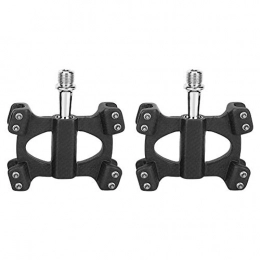 WTfbeusd Mountain Bike Pedal WTfbeusd Sturdy and Durable 1 Pair Bicycle Pedal, Convenient to Use Carbon Fiber Pedal, Cycling Accessory for Mountain Bike(3K matt)