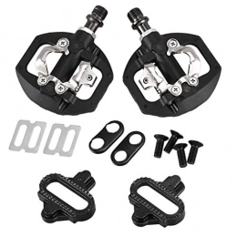 WYDMBH Spares WYDMBH Bike Pedals Bicycle Pedal Bike Self-Locking SPD Pedal Clipless Pedal Platform Adapters for Shimano Spd Looking Keo System Accessories (Color : Black)