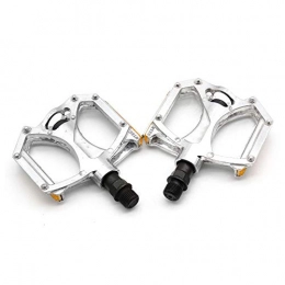 WYNZYFGF Spares WYNZYFGF WY Pedal M195 Aluminum Alloy Bike Pedals 2D-U Bearing Ultralight Pedal Mountain Bicycle Parts With Reflector ZYFGF-TB (Color : Silver)