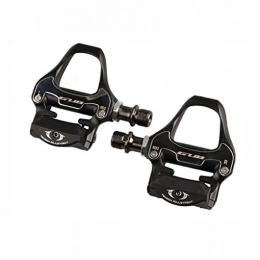 WYX Spares WYX Outdoor Road Bicycle Pedals Lock Pedal Cycling Pedals Aluminium Alloy Lightweight Mountain Bike Pedal Chromium-molybdenum Steel Shaft Center Black (Set Of 2) Pedal (Color : 1)