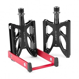 XGLIPQ Spares XGLIPQ Aluminium alloy pedal with foot support pedal bicycle accessories MTB Pedals 9 / 16” with Anti-Slip Pins Mountain Bike Pedals Ultra Strong Road Bike Pedals Wide-Pitch Fit
