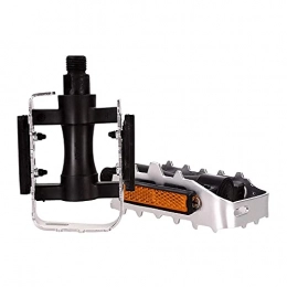 XGLIPQ Mountain Bike Pedal XGLIPQ Aluminum alloy accessories mountain bike pedals, Cycling Equipment Bike Pedals 9 / 16 Cycling Sealed Bearing Bicycle Pedals- Silver The latest style, and durable