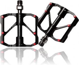 XHANGEV Bicycle pedals, mountain bike pedals, aluminium alloy pedals, mountain bike, road vehicles, MTB pedals (black)