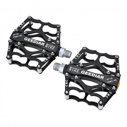 xiaokesong Spares xiaokesong reg;Pair Mountain Bike Bicycle CNC Aluminum Alloy Super Light Pedal Plate (Black)