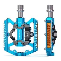 xiaoxin Spares XiaoXIN Mountain Bike Pedals with Reflector Lightweight Aluminum Bicycle Pedals for SPD
