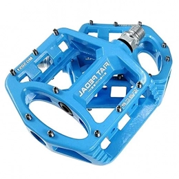 XIEZI Spares XIEZI Bicycle Cycling Bike Pedals Bike 2PCS Cycling Bike Pedals Flat Bicycle Pedals Racing Anti-slip Lightweight Magnesium Alloy MTB Road Bike mountain (Color : Blue)