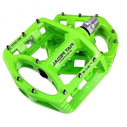 XIEZI Spares XIEZI Bicycle Cycling Bike Pedals Bike 2PCS Cycling Bike Pedals Flat Bicycle Pedals Racing Anti-slip Lightweight Magnesium Alloy MTB Road Bike mountain (Color : Green)