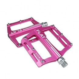 XIEZI Spares XIEZI Bicycle Cycling Bike Pedals Bike Mountain Bike 9 Colors Platform Alloy Road Bike Pedals Ultralight MTB Bicycle Pedal Bike Accessories mountain (Color : Pink)