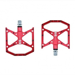 XIEZI Spares XIEZI Bicycle Cycling Bike Pedals Bike New 3 Bearings Bicycle Pedal Anti-slip Ultralight CNC MTB Mountain Bike Pedal Sealed Bearing Pedals Bicycle Accessories mountain (Color : Red)
