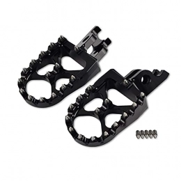 XIEZI Mountain Bike Pedal XIEZI Bicycle Cycling Bike Pedals Motorcycle Foot Pegs Foot Rest Footrests Foot Pegs 57mm Bracket Rests Pedal Footpeg Footrest (Color : Black)