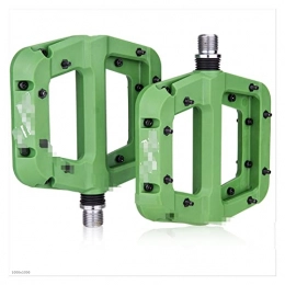 XINGHUA Mountain Bike Pedal XINGHUA wangzai store Fit For MTB Bike Pedal Nylon 2 Bearing Composite 9 / 16 Mountain Bike Pedals High-Strength Non-Slip Bicycle Pedals Surface Fit For Road BMX MT (Color : XXCWXAPD-GREEN)