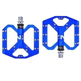 XINGYAN Spares XINGYAN CNC flat bicycle pedals MTB, Mountain Bike Pedals, Caliber 14mm Aluminum Lightweight 8 Bearings Bicycle Pedals for MTB BMX Road Bike (1 Pair), Blue