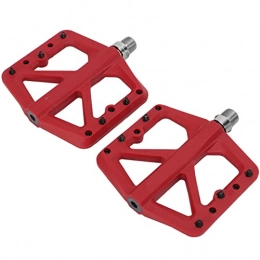 XINL Spares XINL Bicycle Platform Pedals, Anti Slip Studs Bike Pedals for Mountain Bikes(red)